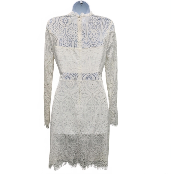 LULUS Appetite for Seduction Lace White Dress Size Small Wedding Boho New NWT - Picture 6 of 16